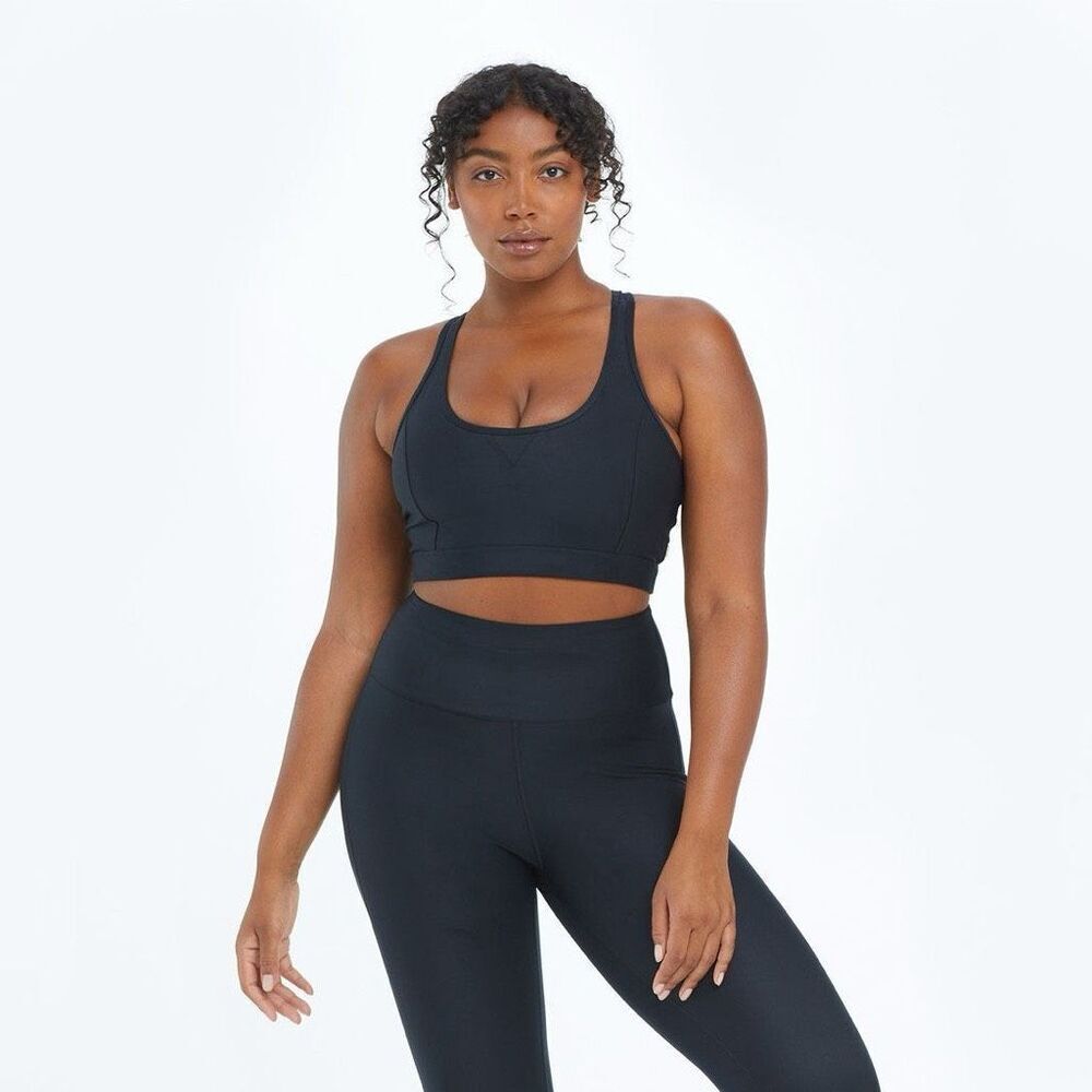 NWT Summersalt The Midi Sports Bra Black Size 14